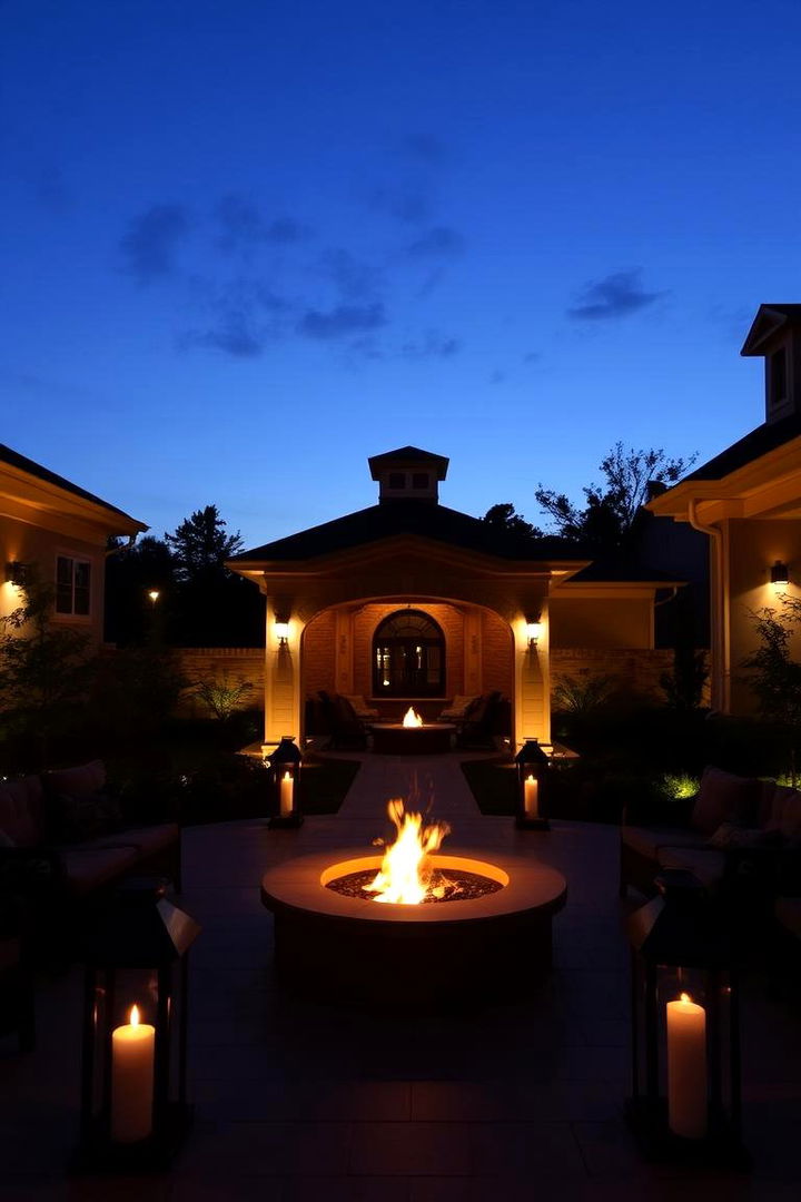 Fire and Lighting Accents - 22 Large Backyard Ideas