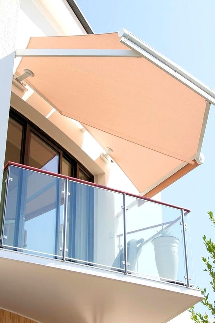 Fixed Aluminum Awnings for Durability - 22 Balcony Shade Ideas