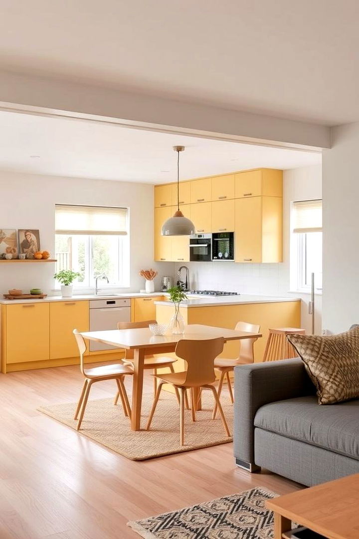 Flexible Dining Areas - 22 Pale Yellow Kitchen Ideas