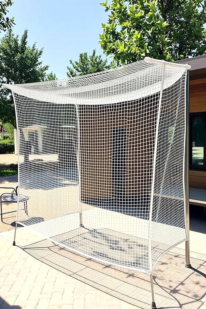 Flexible Mesh Drying Area - 22 Outdoor Clothesline Ideas