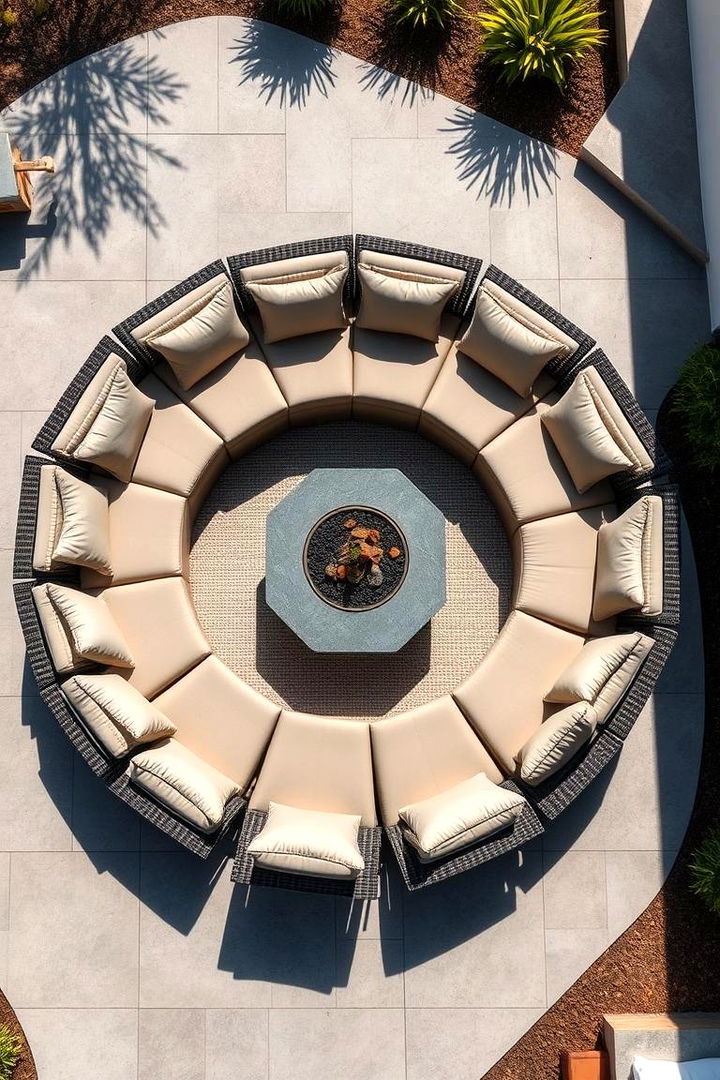 Flexible Modular Seating Arrangements - 22 Fire Pit Seating Ideas