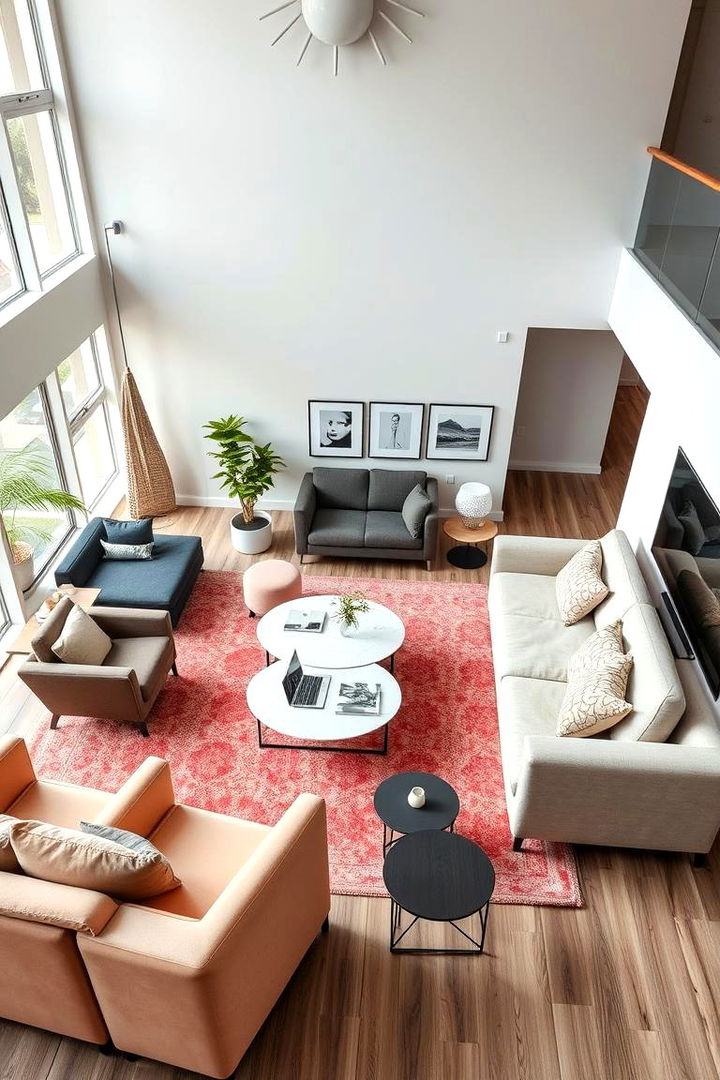 Flexible Seating - 22 Modern Living Room Ideas