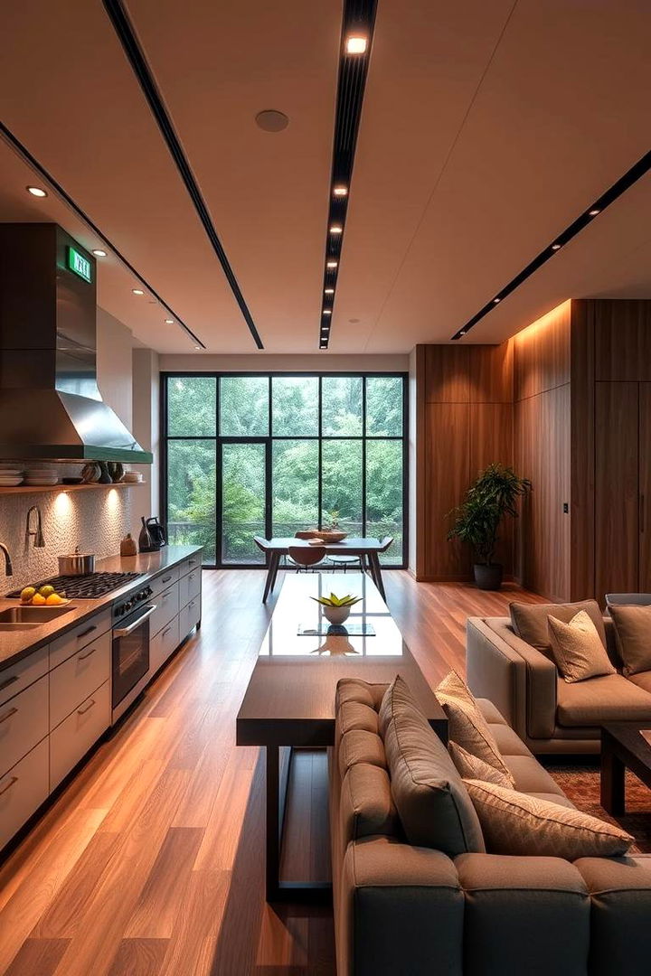 Flexible Track Designs for Open Concepts - 22 Kitchen Track Lighting Ideas