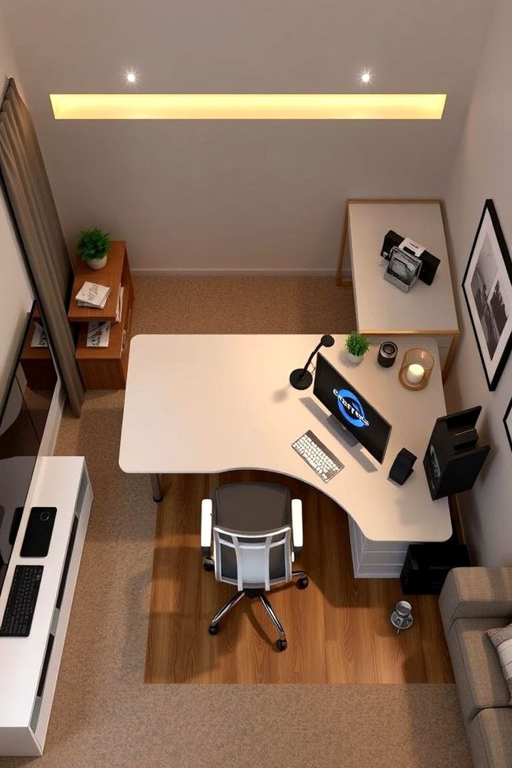 Flexible Workspace Area - 22 Small Media Room Ideas