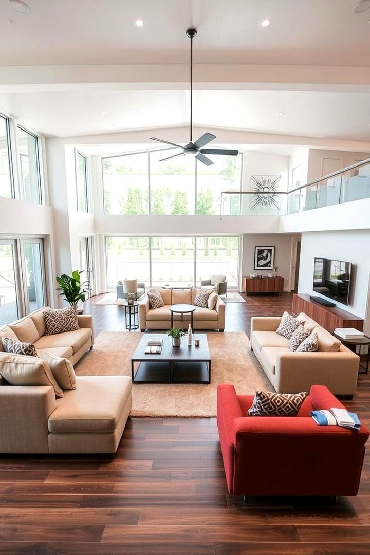 Flexible and Multi Functional Zones - 22 Minimalist Living Room Ideas