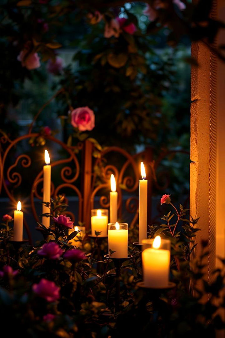 Flickering Candle Lights - 22 Garden Lighting Ideas