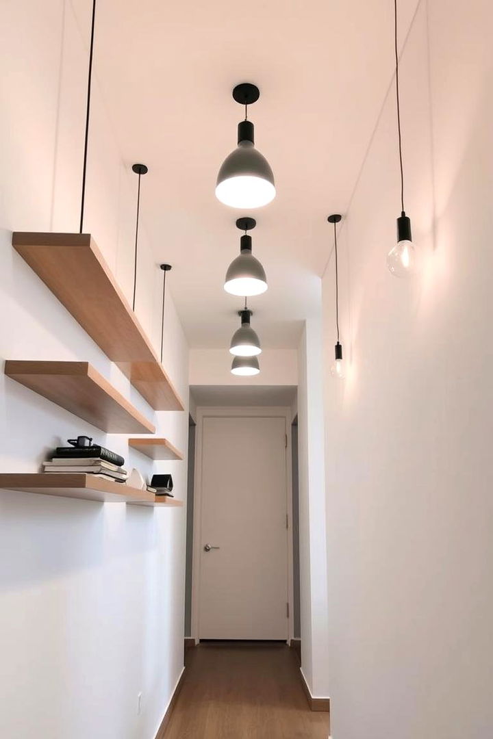 Floating Architectural Elements for Modern Style - 22 Narrow Hallway Ideas