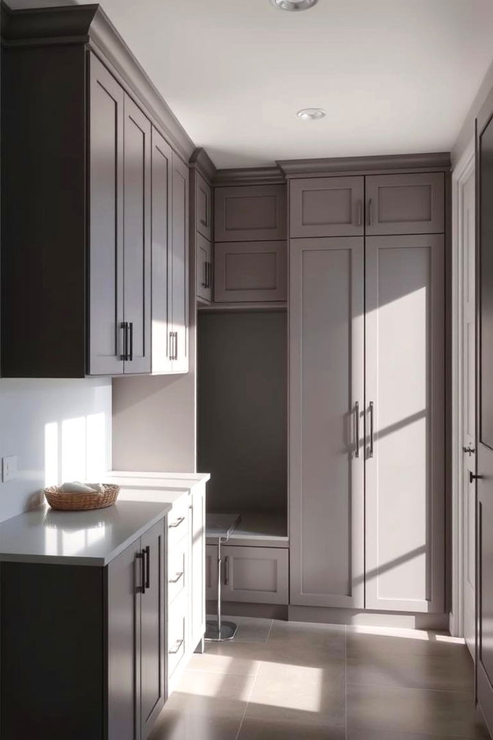 Floating Cabinets for Seamless Style - 22 Mudroom Storage Ideas