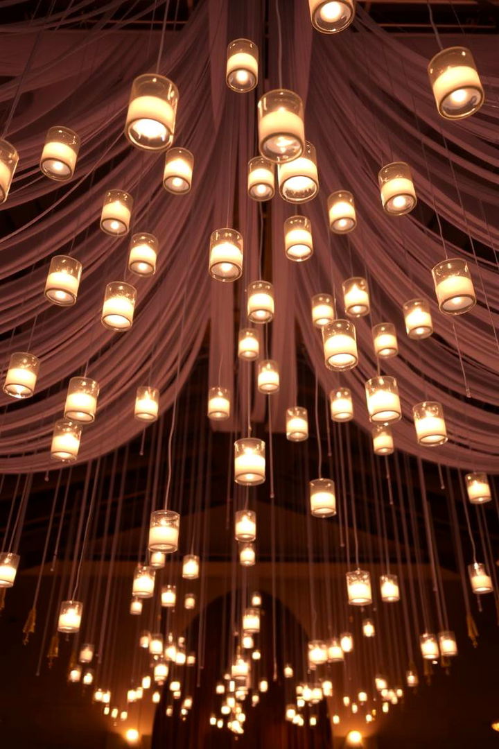 Floating Candles Ambiance - 22 Harry Potter Decor Ideas