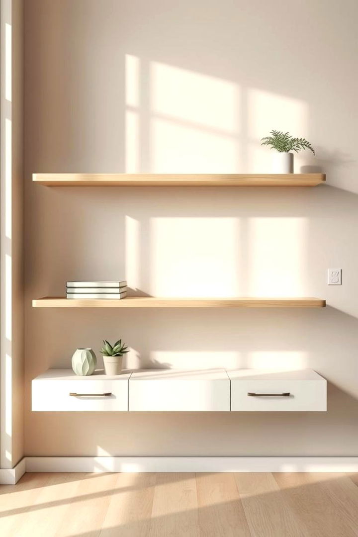 Floating Corner Shelves - 22 Corner Bookshelf Ideas