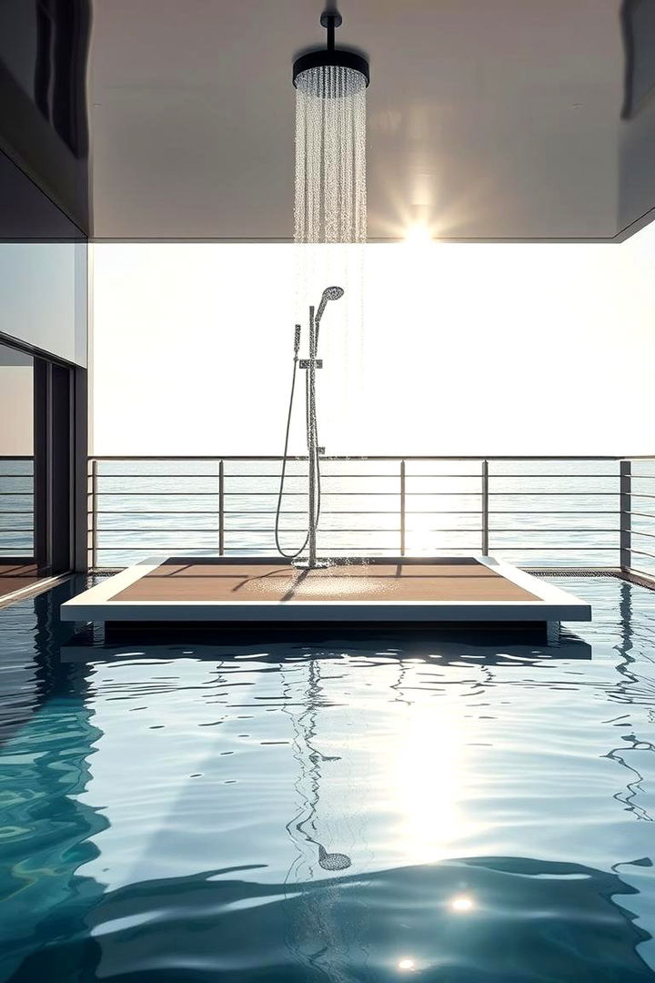 Floating Deck Shower Experience - 22 Outdoor Shower Ideas