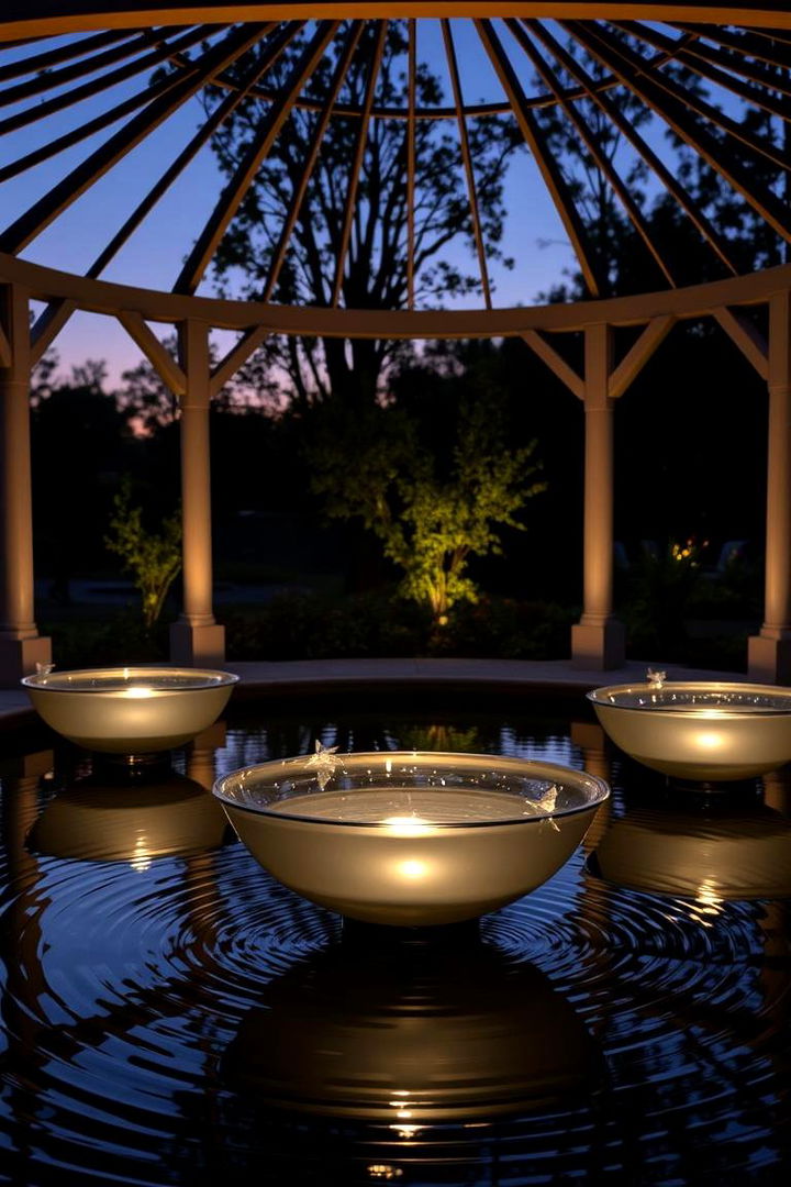 Floating Garden Illumination - 22 Gazebo Lighting Ideas