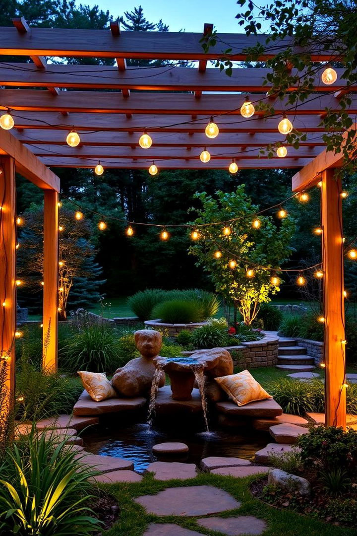 Floating Garden Lights - 22 Pergola Lighting Ideas
