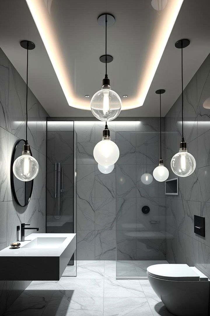 Floating Illumination Concepts - 22 Bathroom Pendant Lighting Ideas