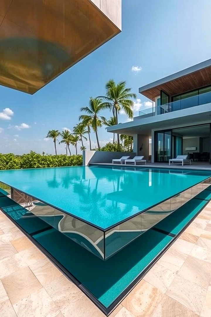 Floating Illusion Deck - 22 Pool Deck Ideas