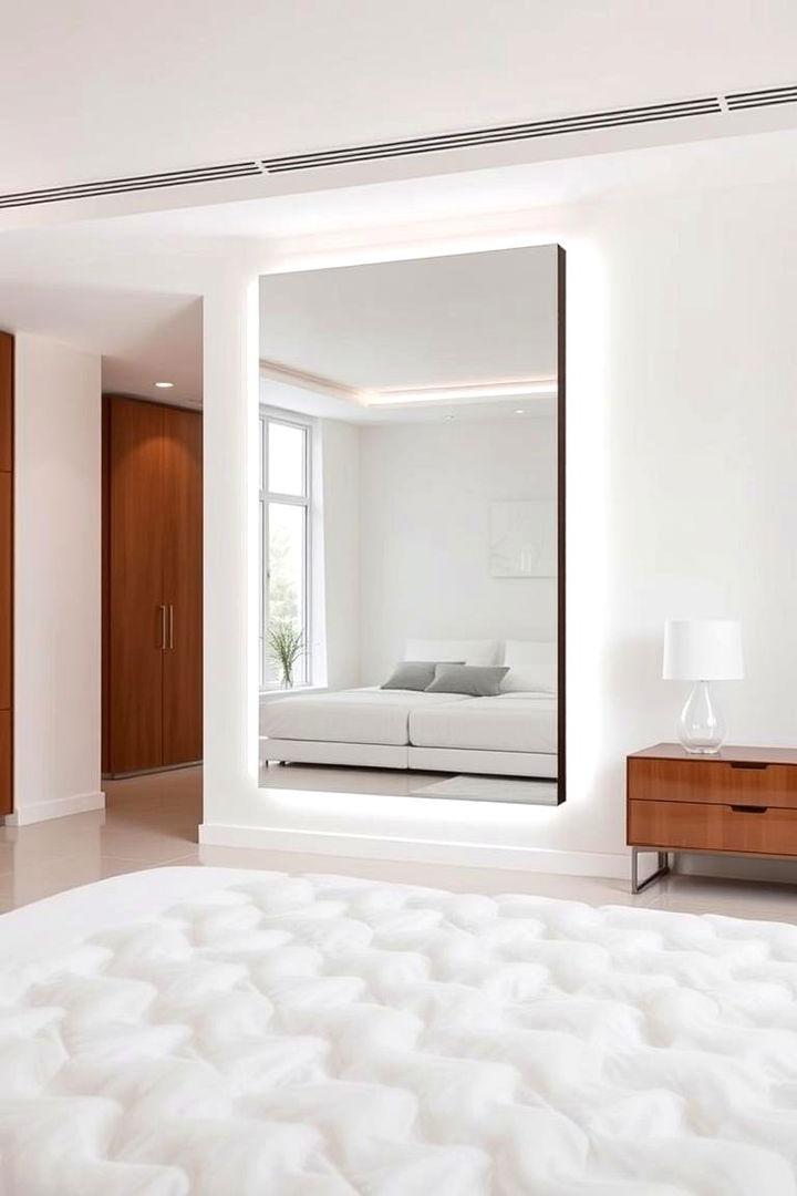 Floating Mirror - 22 Bedroom Mirror Ideas