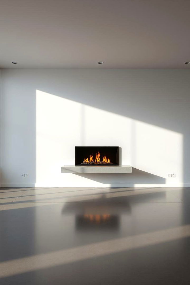 Floating Modern Elegance - 22 Mid-century Modern Fireplace Ideas