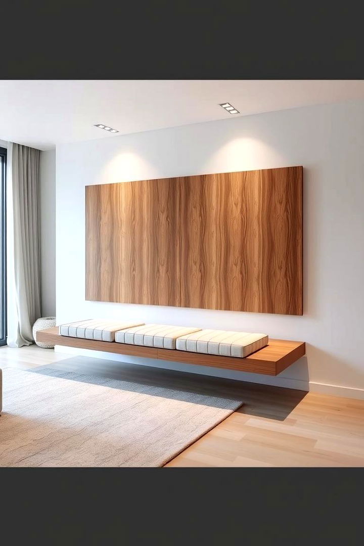 Floating Panel Bench - 22 Bedroom Bench Ideas