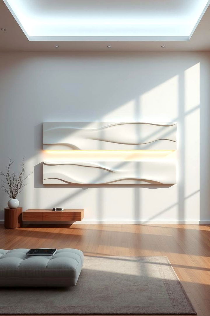 Floating Panel Illusion - 22 Half Wall Paneling Ideas