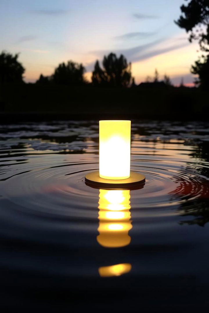Floating Pond and Pool Lights - 22 Landscape Lighting Ideas