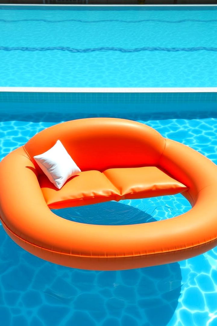 Floating Pool Sofas - 22 Pool Furniture Ideas