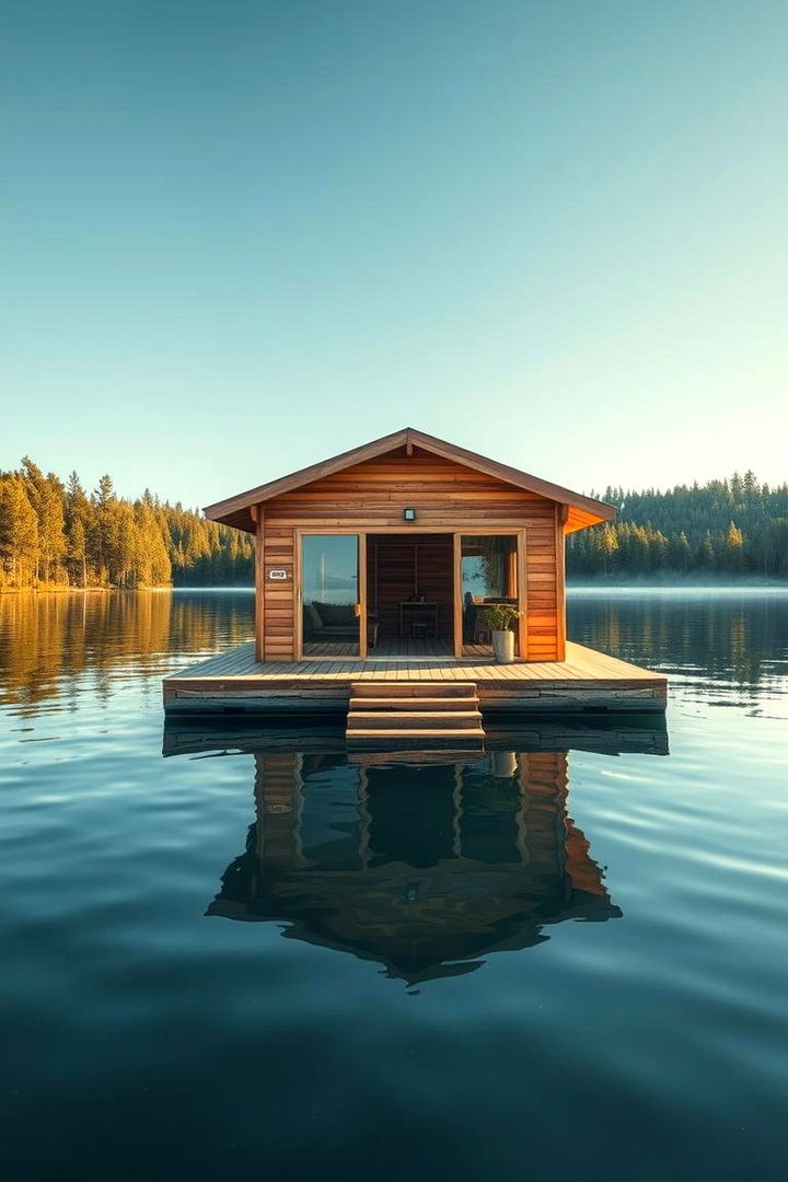 Floating Sauna on a Lake - 22 Outdoor Sauna Ideas