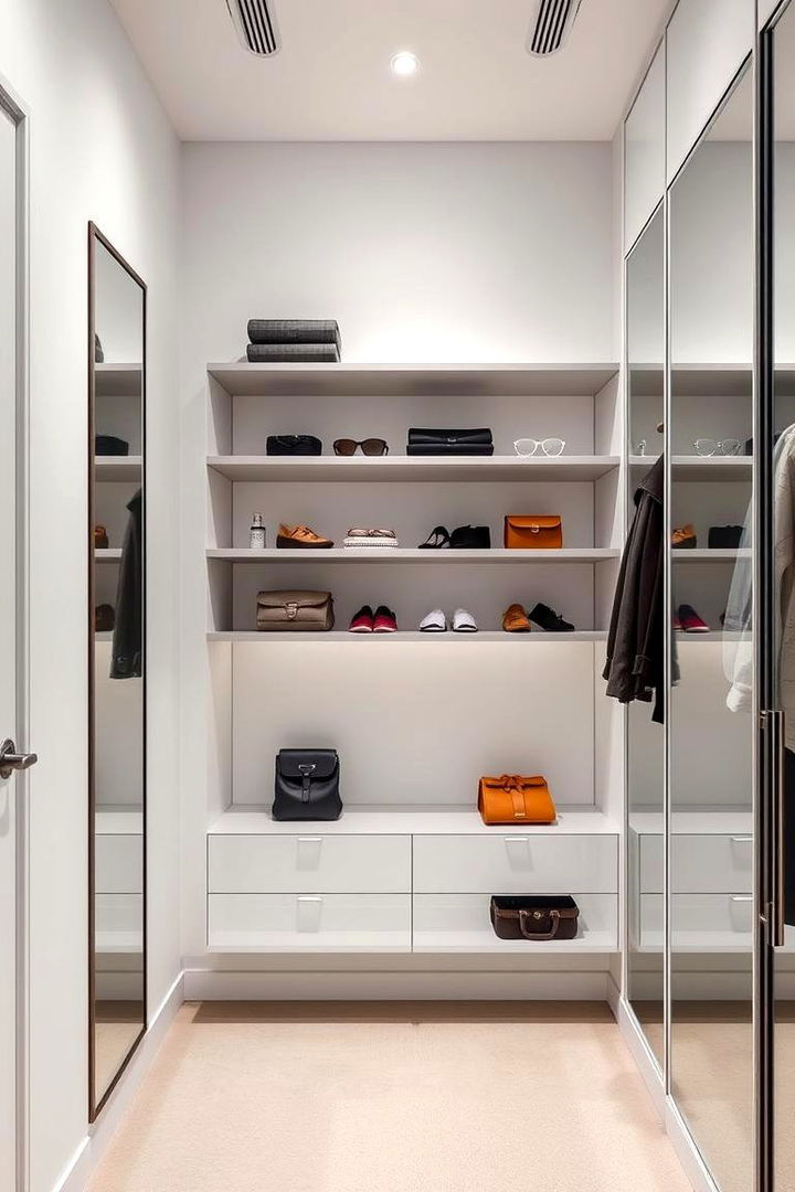 Floating Shelves Wonder - 22 Small Dressing Room Ideas