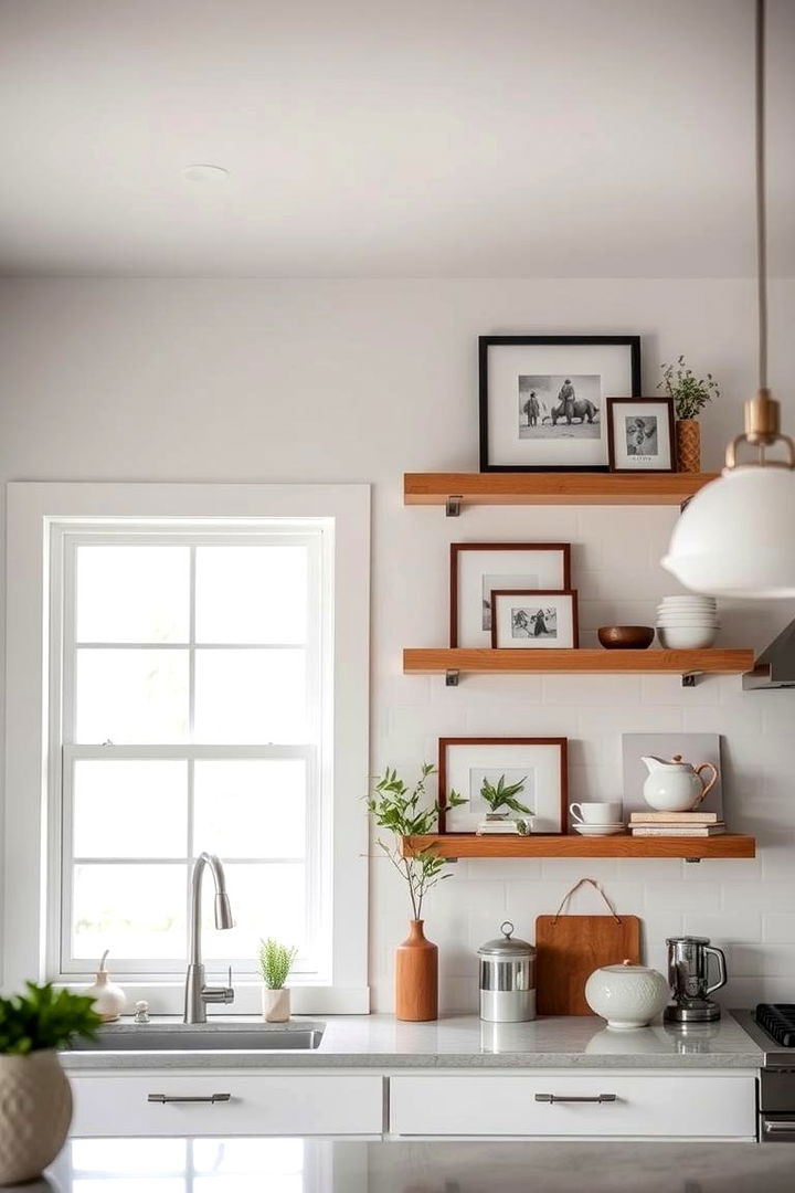 Floating Shelves and Display Accents - 22 Art Deco Kitchen Ideas