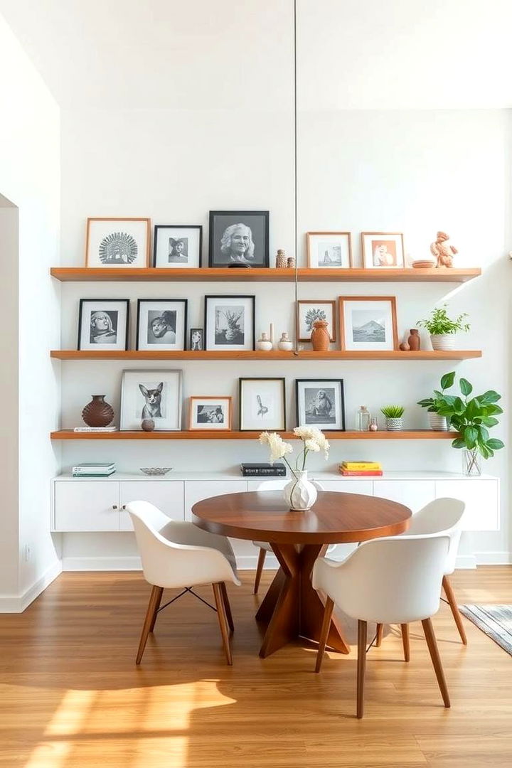 Floating Shelves and Displays - 22 Eclectic Dining Room Ideas