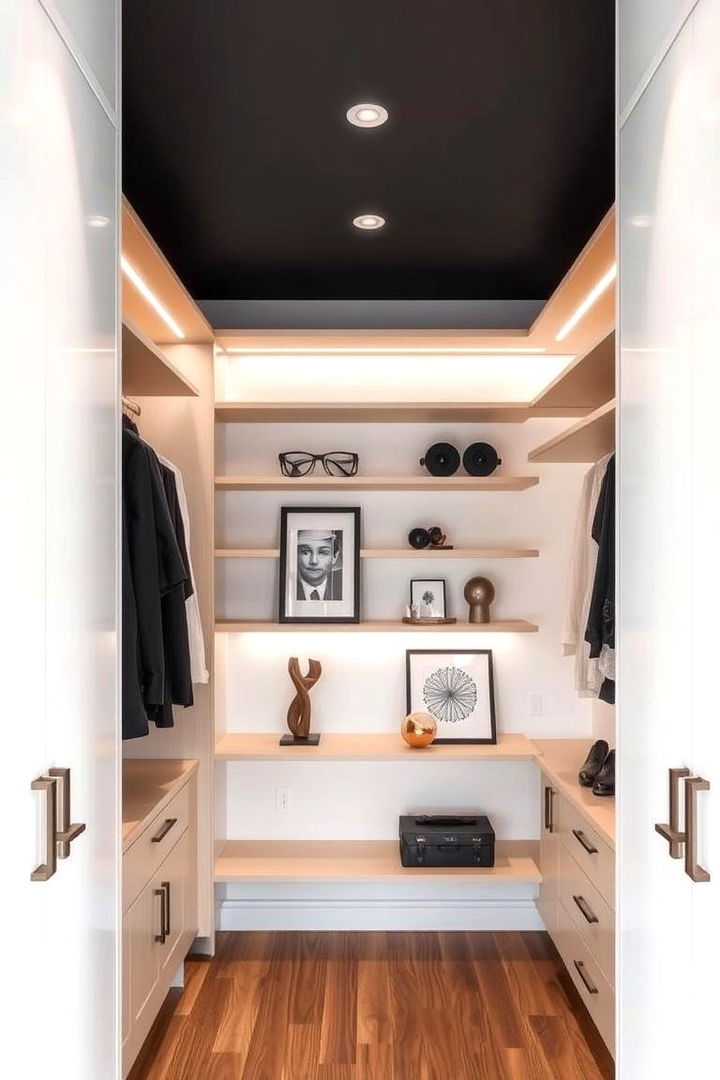 Floating Shelves for a Modern Twist - 22 Sloped Ceiling Closet Ideas