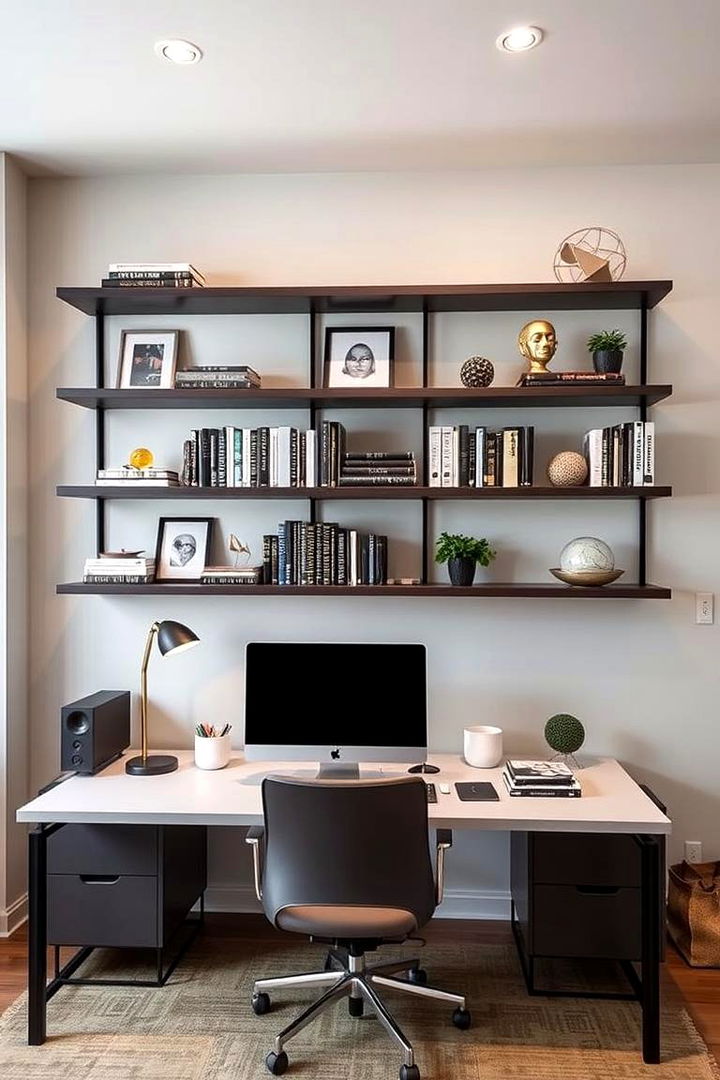 Floating Shelving Units - 22 Home Office Ideas for Her