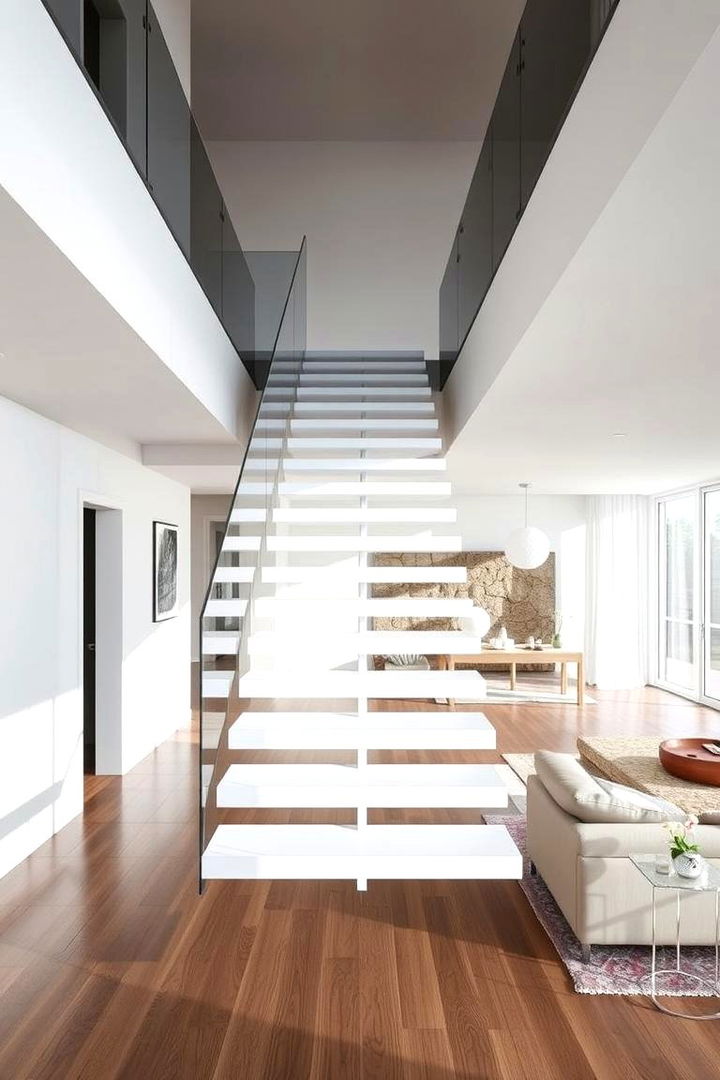 Floating Steps for a Modern Look - 22 Open Staircase Ideas