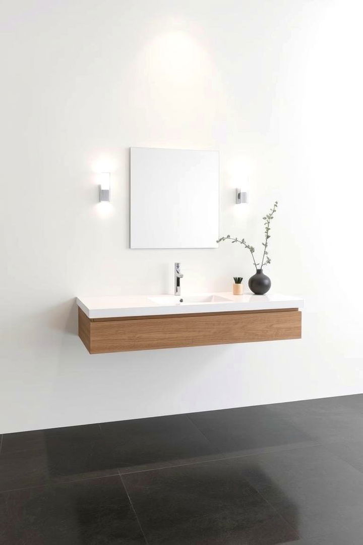 Floating Vanity Counters - 22 Bathroom Countertop Ideas