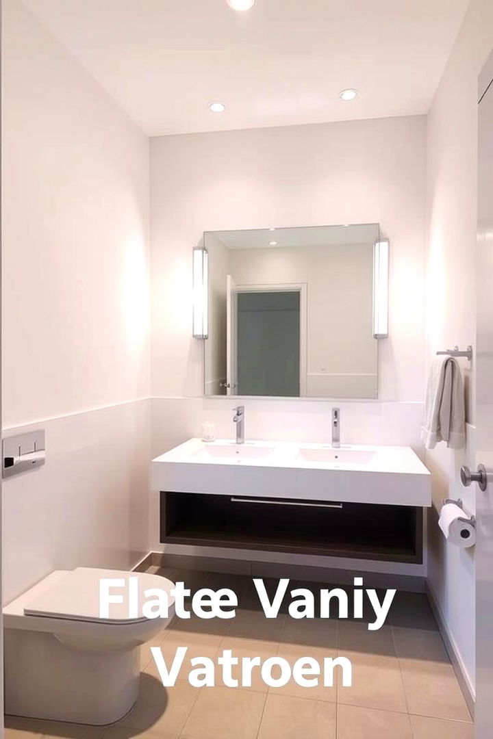 Floating Vanity with Wheelchair Clearance - 22 Handicap Bathroom Ideas