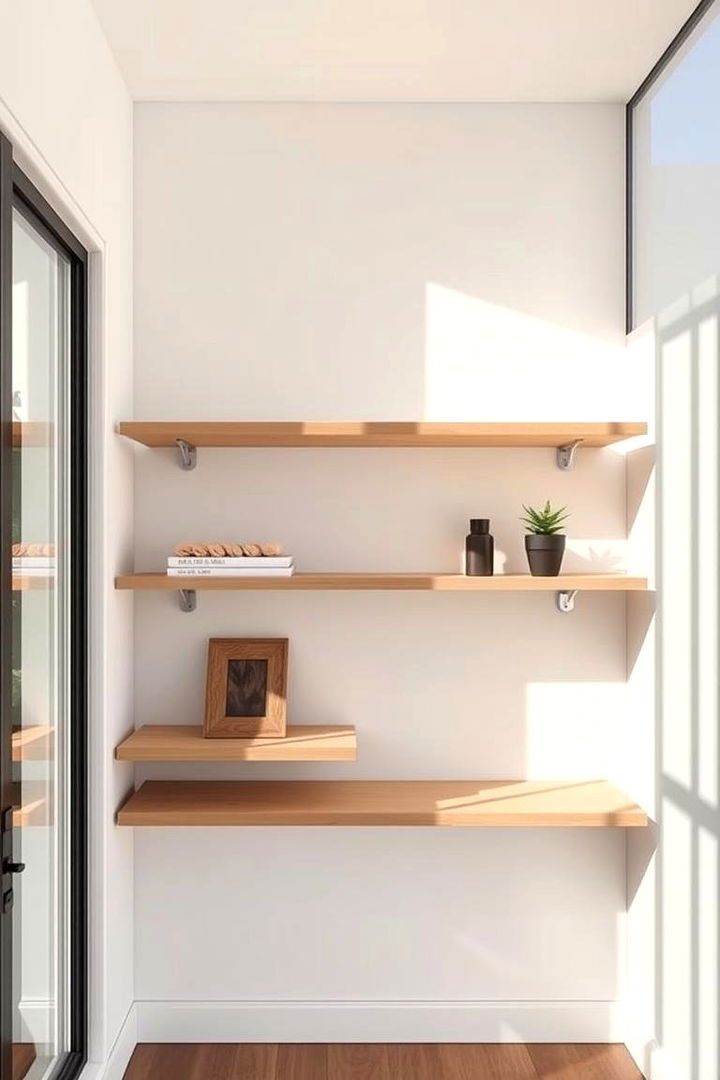 Floating Wall Mounted Shelves - 22 Outdoor Plant Stand Ideas