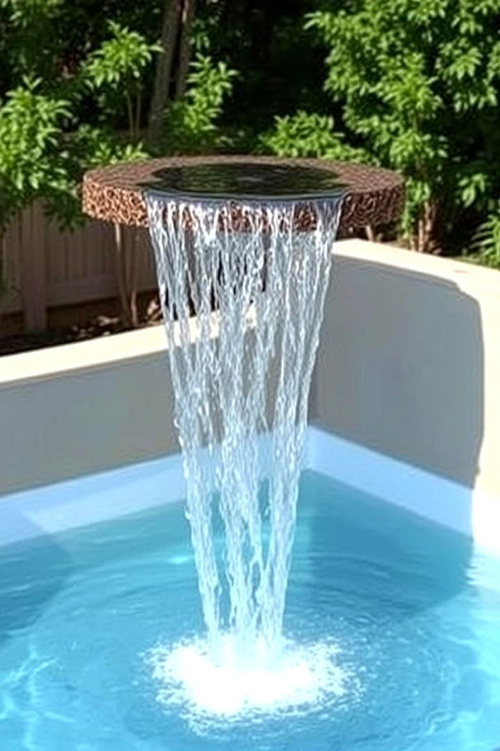 Floating Waterfall Design - 22 Small Pool Waterfall Ideas
