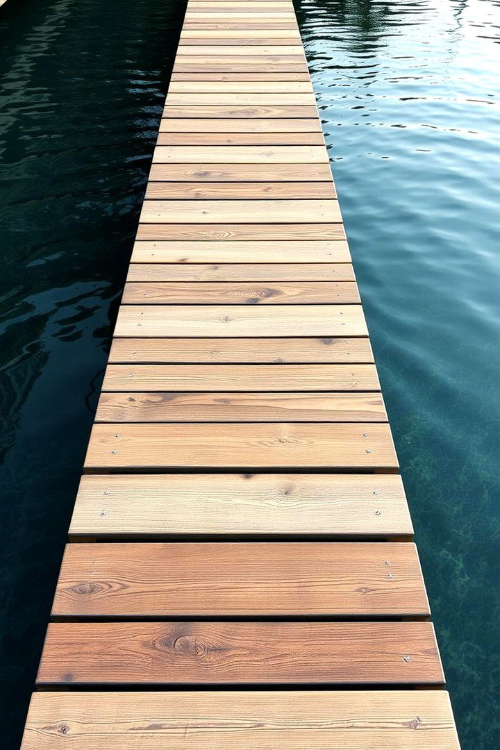 Floating Wooden Walkway - 22 Pool Walkway Ideas