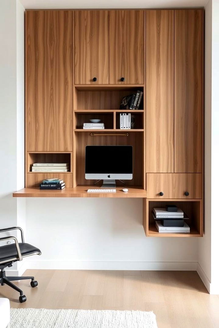 Floating Workstations - 22 Small Apartment Storage Ideas