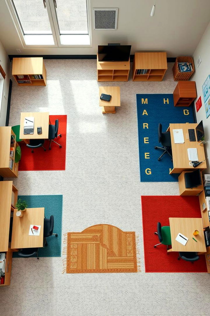 Floor Marking for Zones - 22 Homeschool Room Ideas