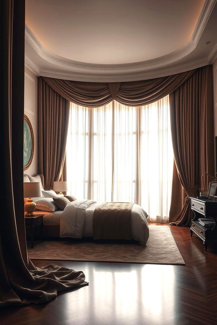 Floor to Ceiling Curtains for Dramatic Elegance - 22 Relaxing Bedroom Ideas