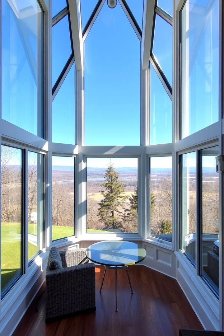 Floor to Ceiling Windows - 22 Small Sunroom Ideas