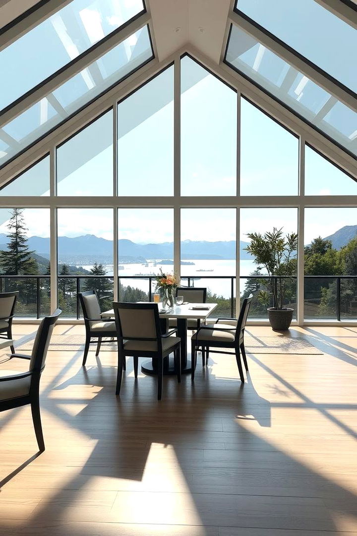 Floor to Ceiling Windows and Scenic Views - 22 Luxury Dining Room Ideas