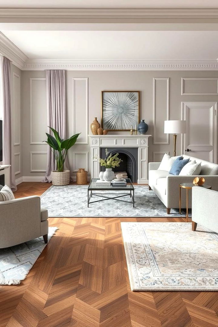 Flooring Options for Versatile Charm - 22 Grey and Cream Living Room Ideas