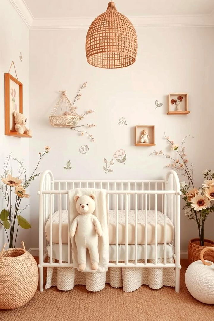 Floral Accent Decor - 22 Pink Nursery Ideas