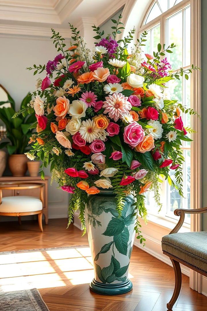 Floral Arrangement Extravaganza - 22 Large Floor Vase Decoration Ideas