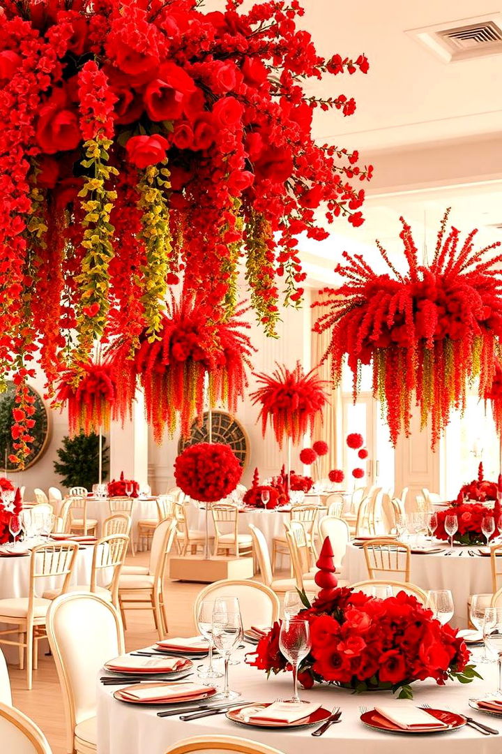 Floral Extravaganza - 22 Red Wedding Theme Ideas