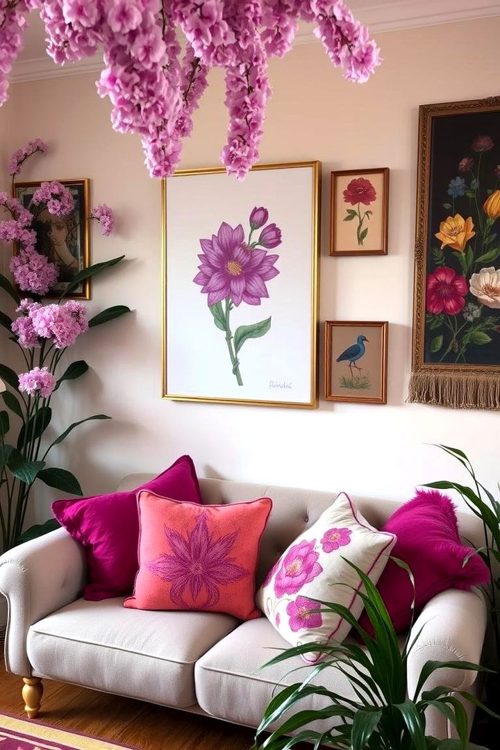 Floral Lilac Decor - 22 Lilac Bedroom Ideas