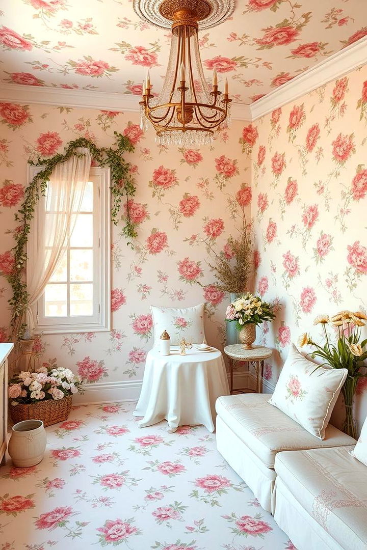 Floral Patterns for a Romantic Feel - 22 Dusty Rose Bedroom Ideas