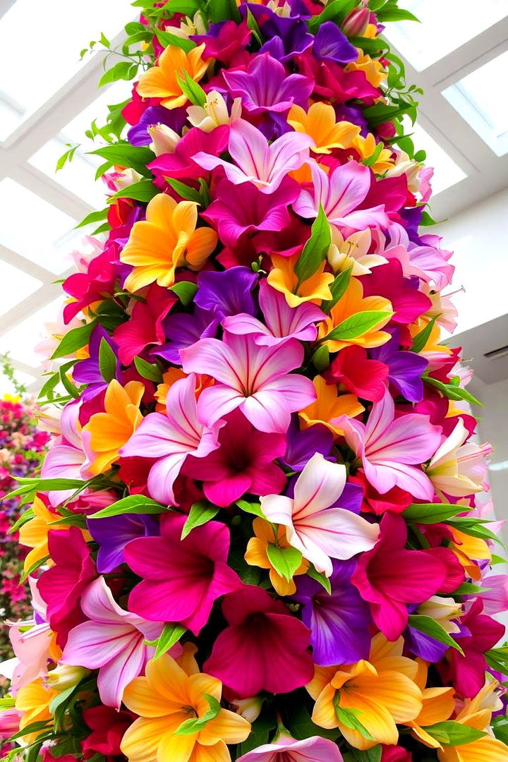 Floral Tower Elegance - 22 Tall Wedding Centerpiece Ideas