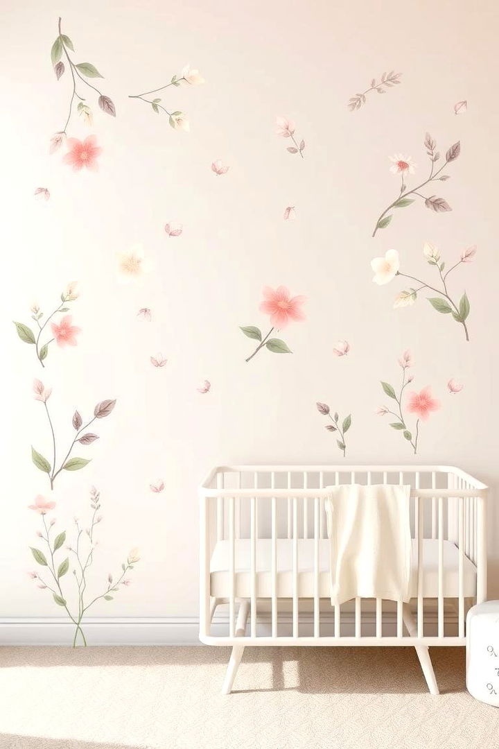 Floral and Botanical Motifs - 22 Nursery Wall Decor Ideas